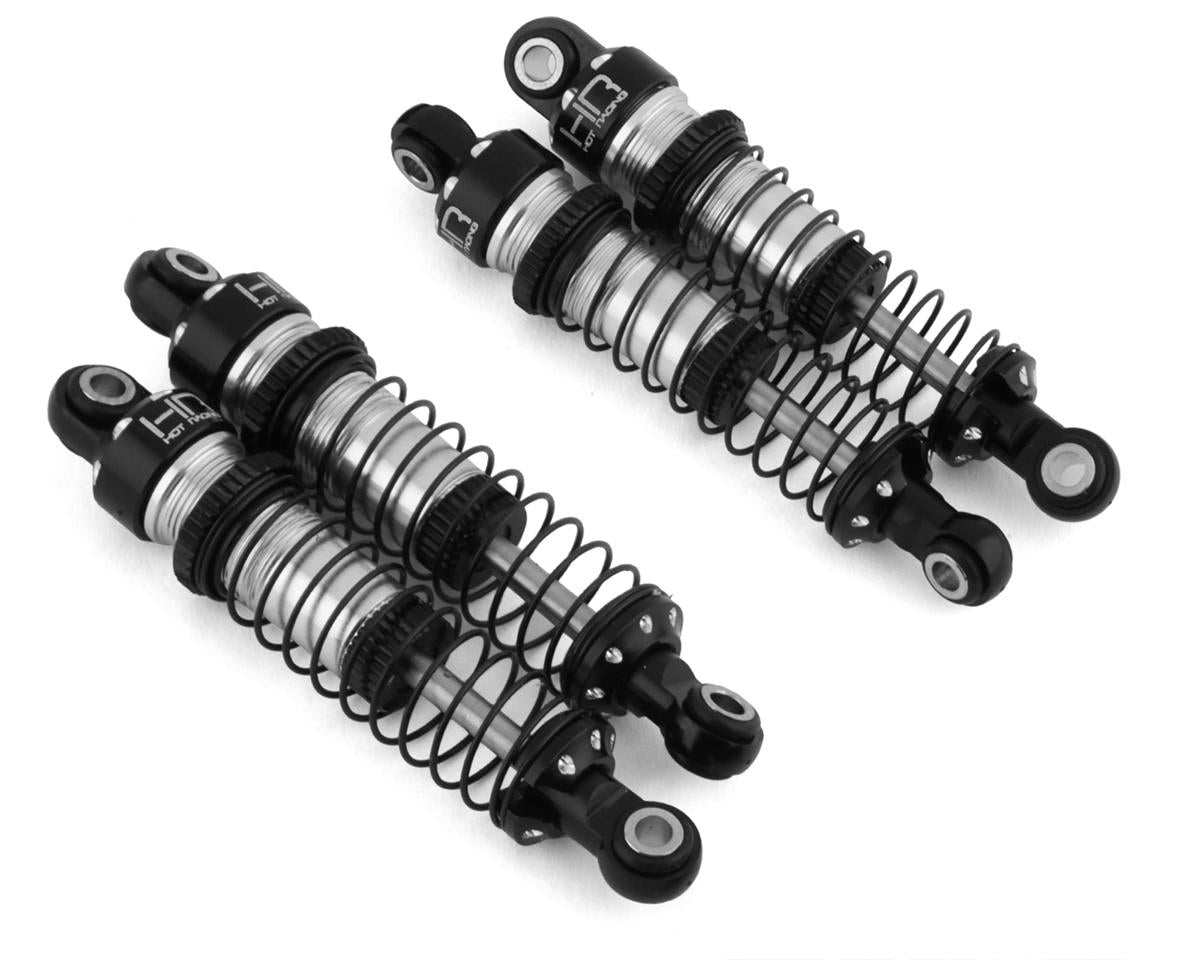 HOT RACING TRXM51DP08 Traxxas 1/18 TRX-4M Threaded Aluminum Shocks (Black) (4) TRX4M
