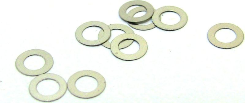 HOT RACING W2X Steel Shims, 2x3.4x0.1mm, 10pcs m2x3.4x.1