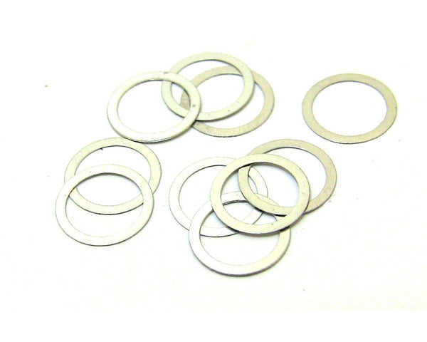 HOT RACING W6X Steel Shims, 6x7.4x0.1mm, (10pcs) m6x7.4x.1