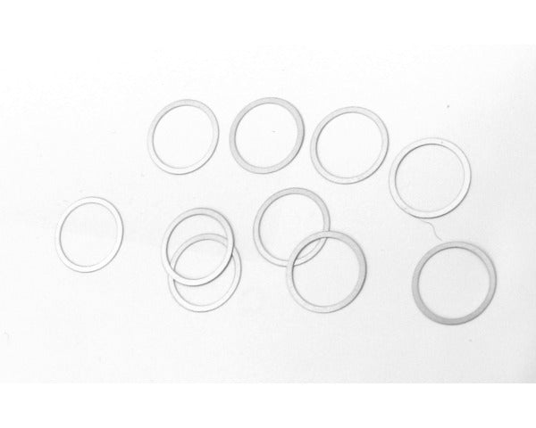 HOT RACING W8X Steel Shims, 8x9x0.1mm, (10pcs)