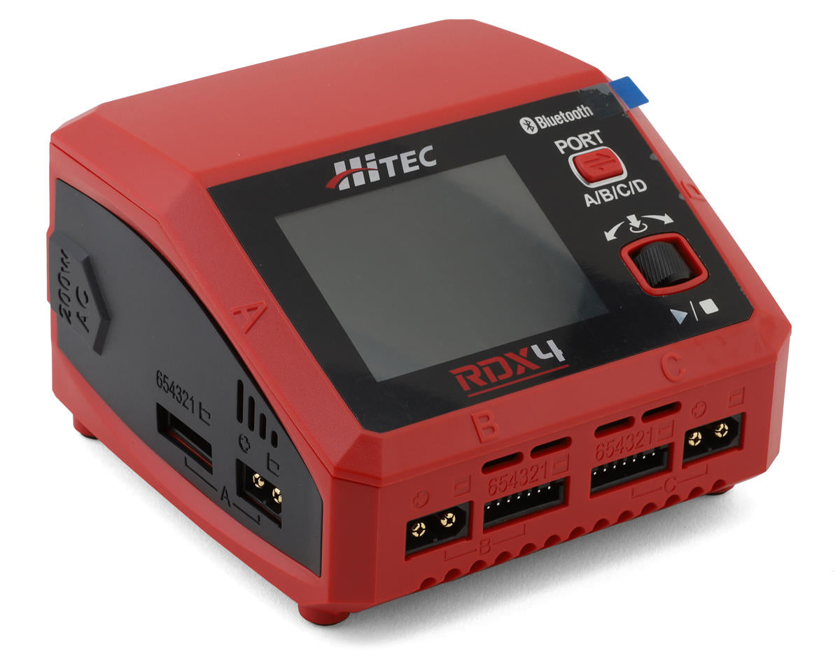 HITEC 44354 RDX4 Quad Smart LiPo Battery Balance Charger (6S/10A/AC-200W/DC-400W)