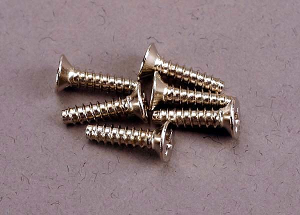 TRAXXAS 2648 Screws, 3x12mm countersunk self-tapping (6)