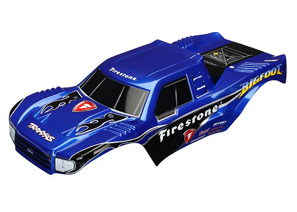 TRAXXAS 3658 Body, Bigfoot 4X4® Firestone, Officially Licensed replica (painted, decals applied)