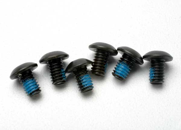 TRAXXAS 3939 4x6 mm Button Head Machine Hex Drive w/ Threadlock (6)