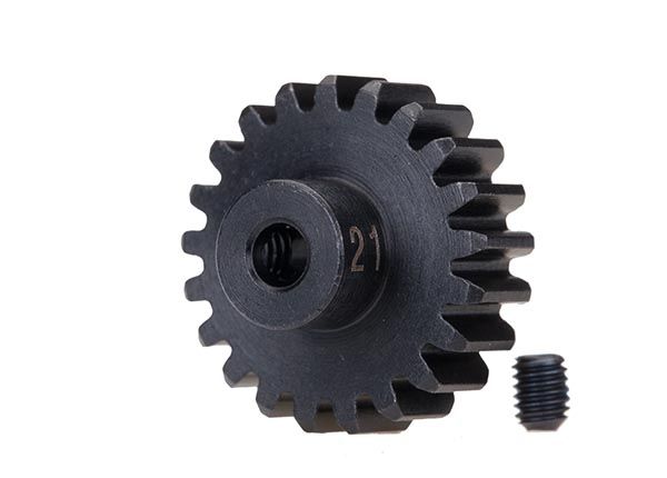 TRAXXAS 3951X Gear, 21T pinion 32p , heavy duty (machined, hardened steel)/ set screw