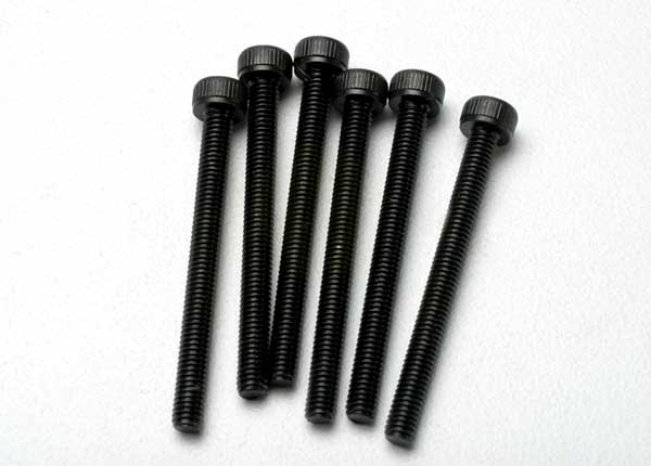 TRAXXAS 3964 Screws, 3x32mm cap-head machine (hex drive) (6)