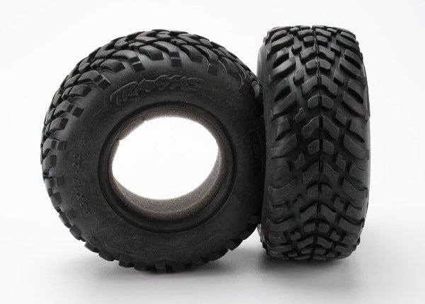 TRAXXAS 5871R Tires, Ultra soft, S1 compound for off-road racing, SCT dual profile 4.3x1.7- 2.2/3.0" (2)/ foam inserts (2)