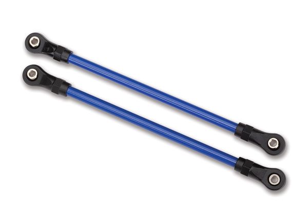 TRAXXAS 8145X Suspension links, rear lower, blue (2) (5x115mm, powder coated steel) (assembled with hollow balls) (for use with #8140X TRX-4® Long Arm Lift Kit)