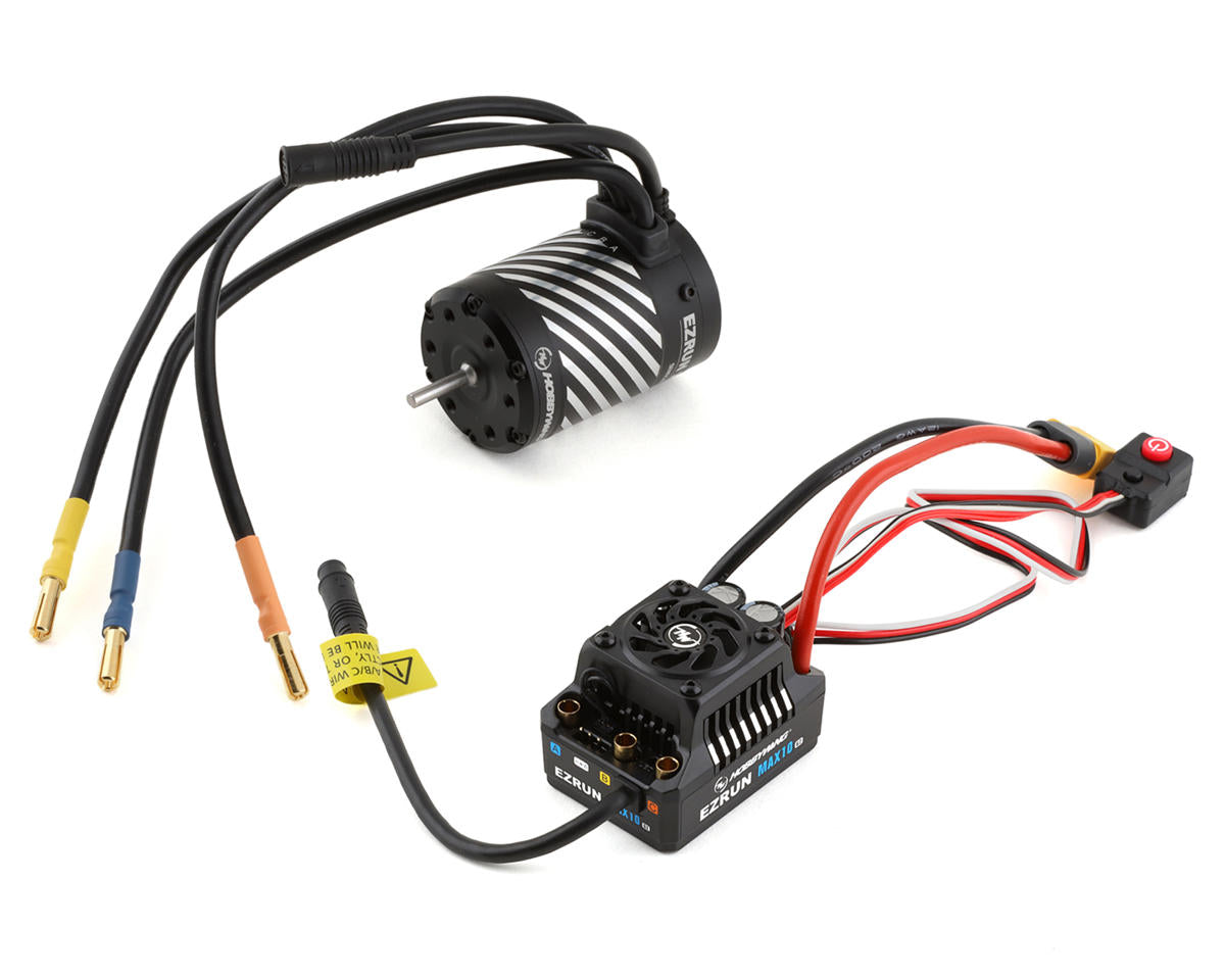 HOBBYWING 38020347 EZRun MAX10 G2 80 Amp Sensored Brushless Waterproof ESC/3652SD Motor Combo with XT60  (4100kV)
