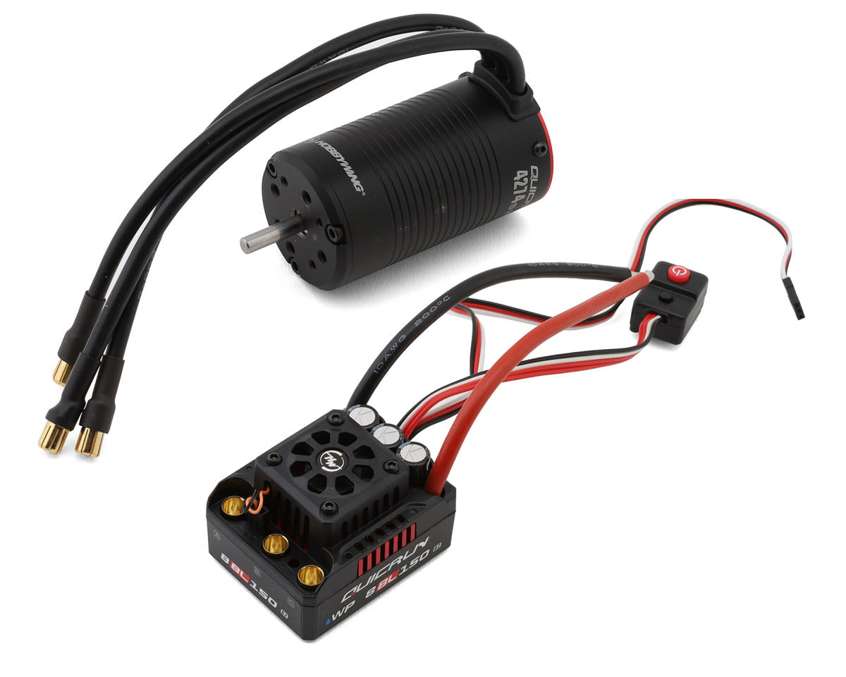 HOBBYWING 38030401 QuicRun 8BL150 G2 Sensorless Brushless ESC/4274SL Motor Combo (2000kV)