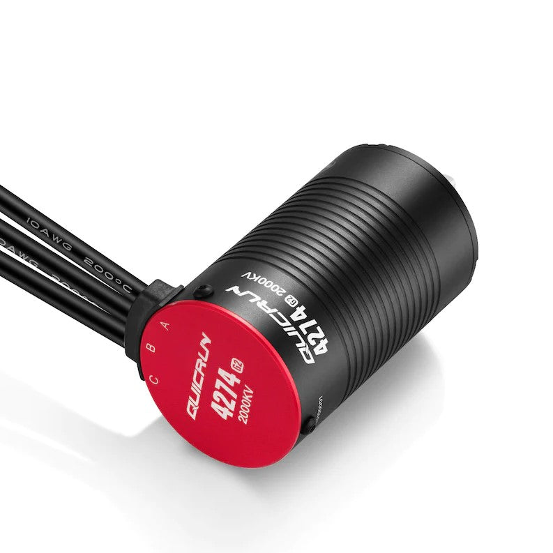 HOBBYWING 30404700 Quicrun 4274SL 2000KV G2 Black Brushless Motor