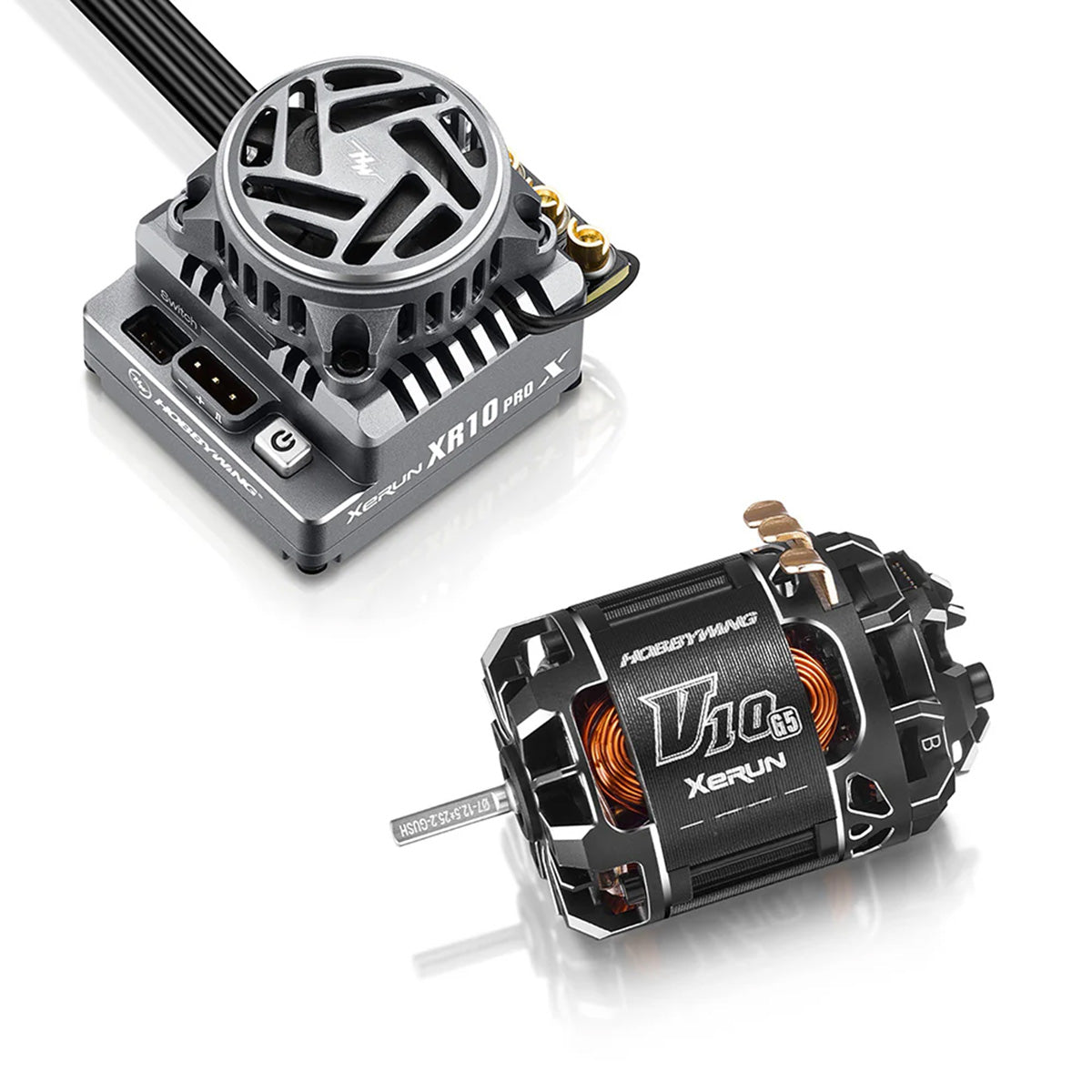 HOBBYWING 38020813 XR10 Pro G3X + V10 17.5T G5 Stock Motor (Torque) Combo