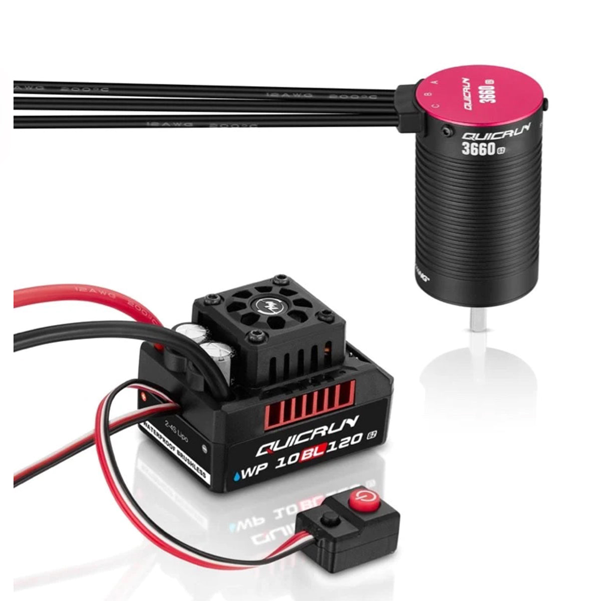 HOBBYWING 38030211 COMBO QUICRUN 10BL120 G2+3660 SL G2; 3700KV