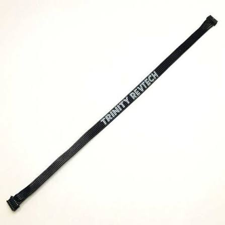 TRINITY TEP3107 Ultra Flexi Flat Sensor Wire with Trinity Logo, Black: 225mm