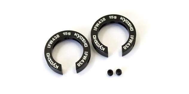KYOSHO IFW438-15 Rear Hub Carrier Setting Weight(15g/2pcsMP9)