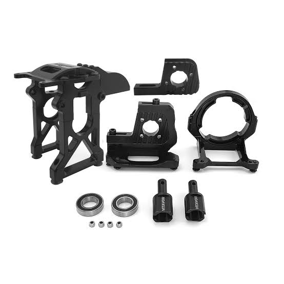 VITAVON 5TCDMMMMS CNC Alu7075 Fast Removed Center Diff Mount&Motor Mount & Motor Support For Losi 5ive T2.0, 5ive B