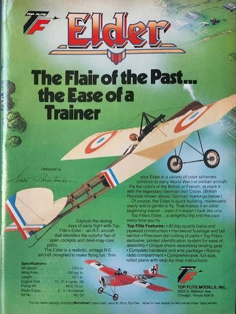 TOP FLITE 10332 Elder RC Sport Airplane
