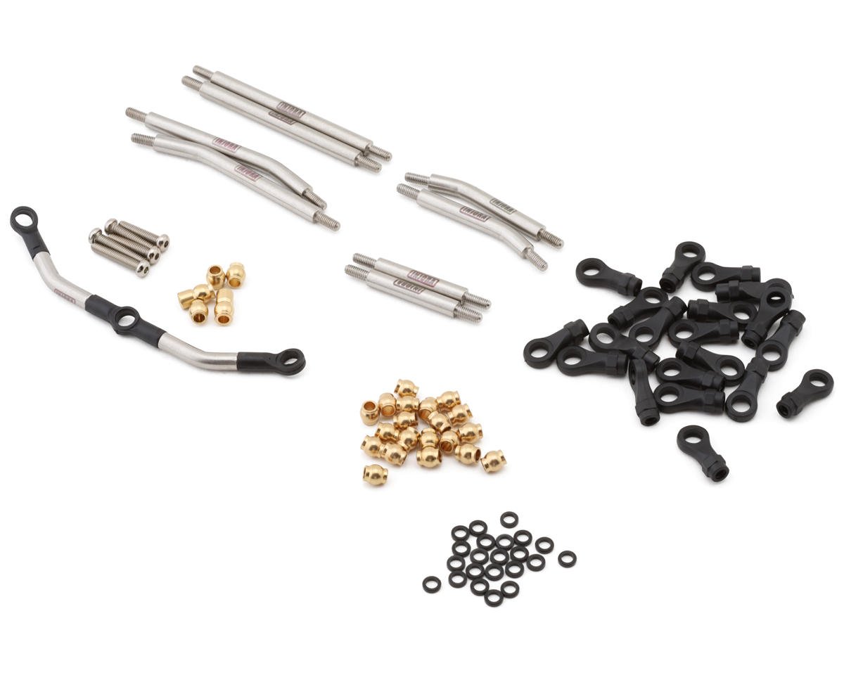 INJORA 4M-08-57 Steel High Clearance Links Set w/Steering Link for Traxxas® TRX-4M® (Defender®/Bronco®)
