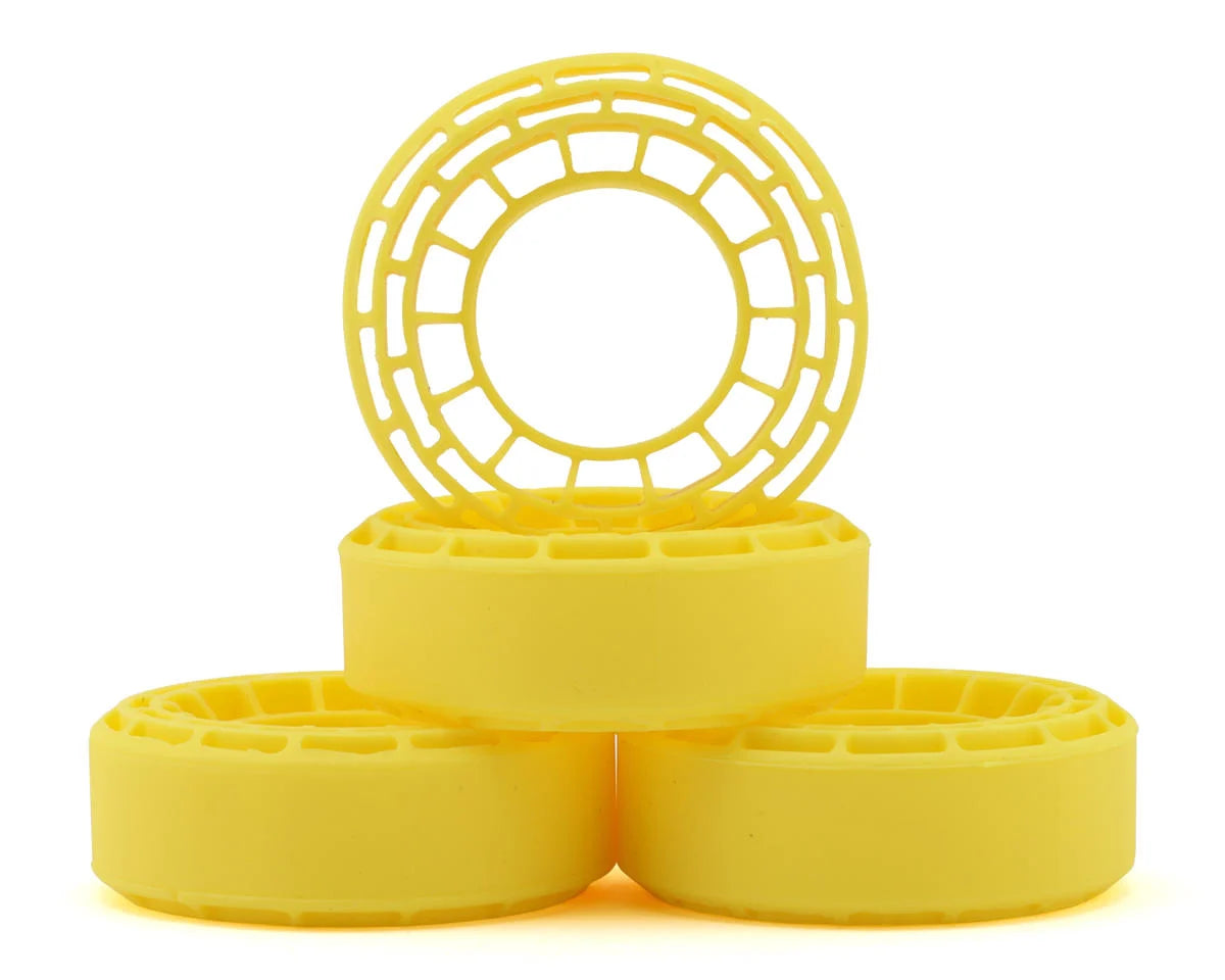 INJORA DGT-1056YE 1.0" Micro Crawler Tires Silicone Rubber Inserts (56-58mm) (Super Soft)