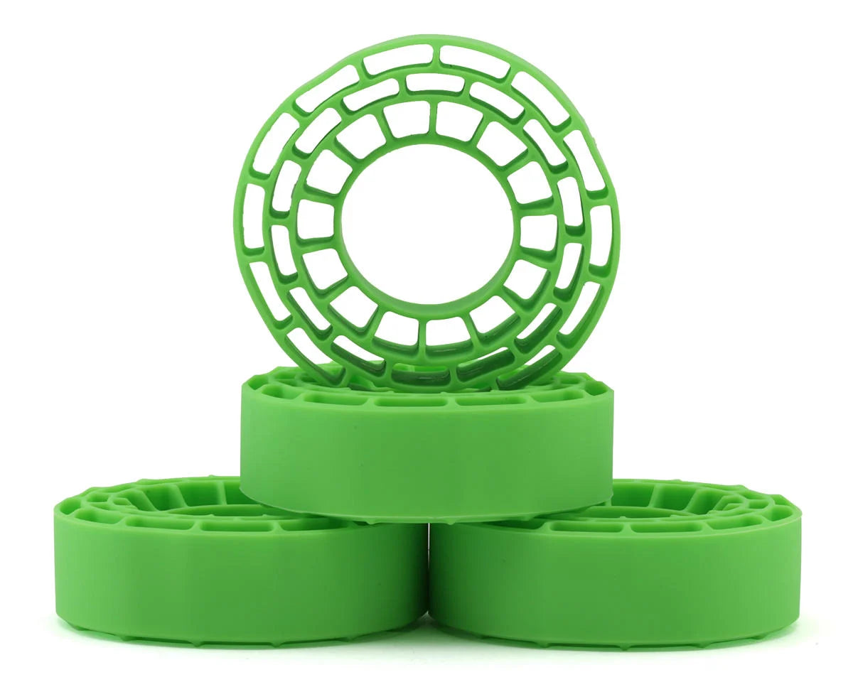 INJORA DGT-1064GN 1.0" Micro Crawler Tires Silicone Rubber Inserts (62-64mm) (Soft)