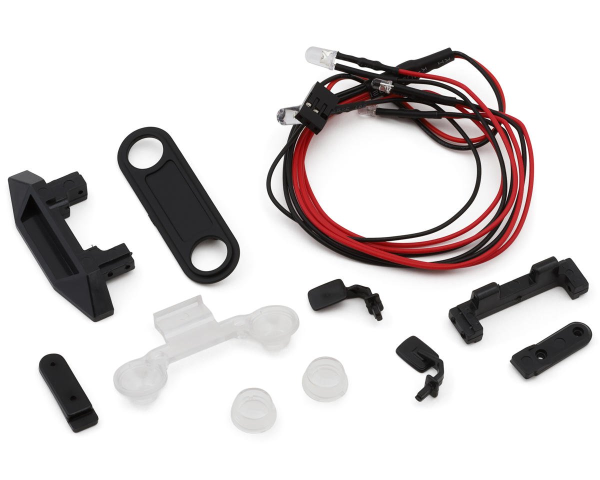 INJORA IR40WH IR40 Half Truck Hard Body Set for Traxxas® TRX-4M® (Unpainted) (Defender®/Bronco®) w/Bed Rack & LED Lights