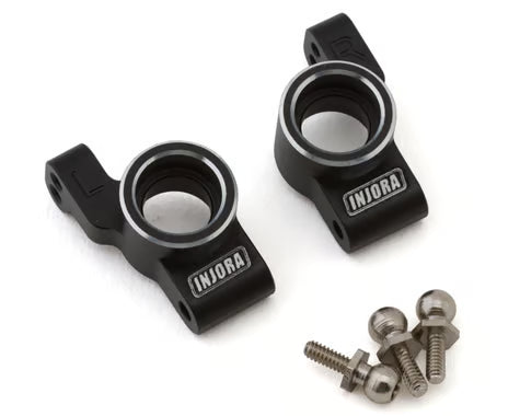 INJORA LOS-05BK Losi Micro-B/T Aluminum Rear Hubs (Black) (2)