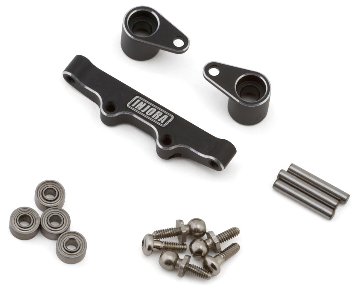 INJORA LOS-23BK Losi® Micro-B™/T™ Aluminum Steering Rack Set (Black)