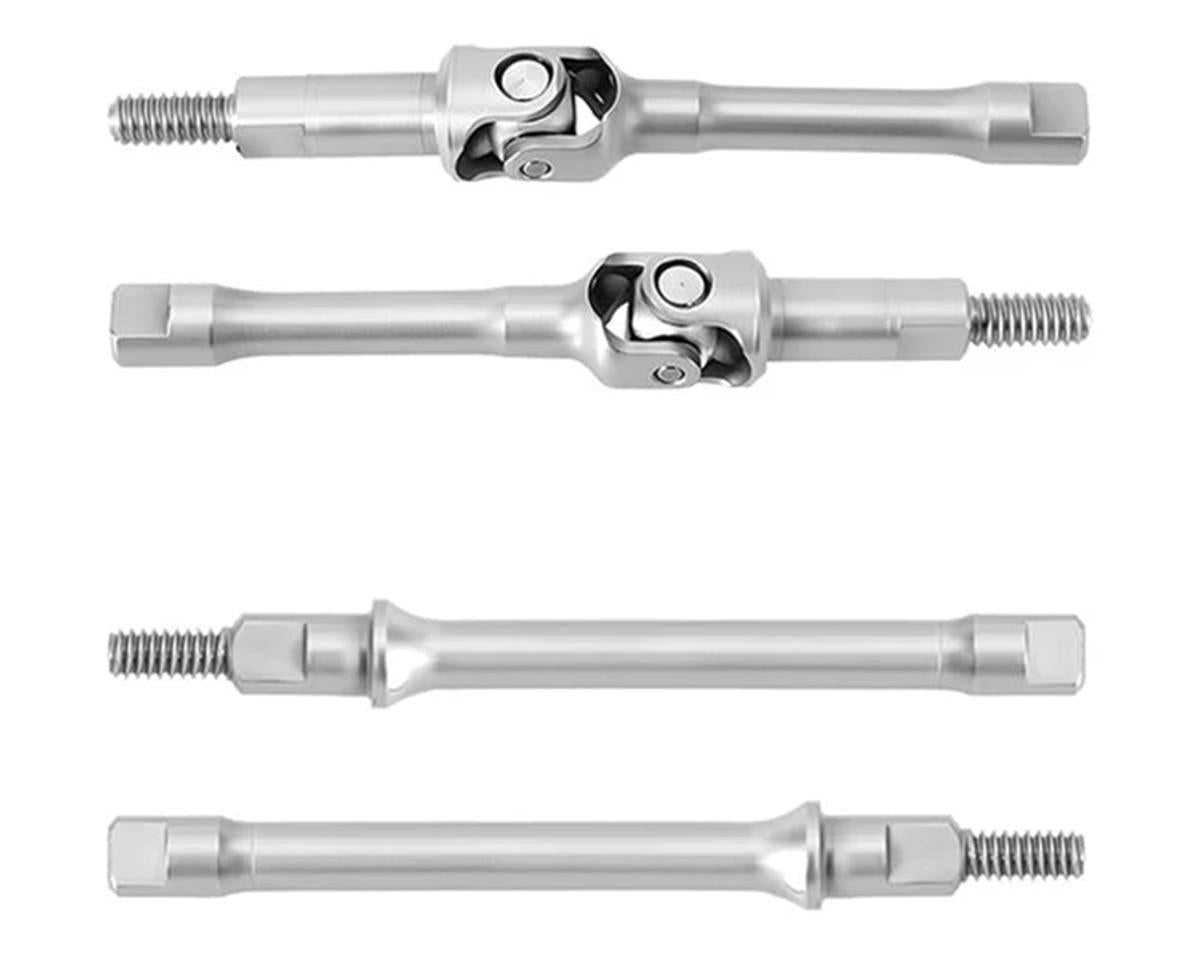 INJORA SCX30-13FR SCX30 Stainless Steel Front CVD & Rear Axle Shafts Set