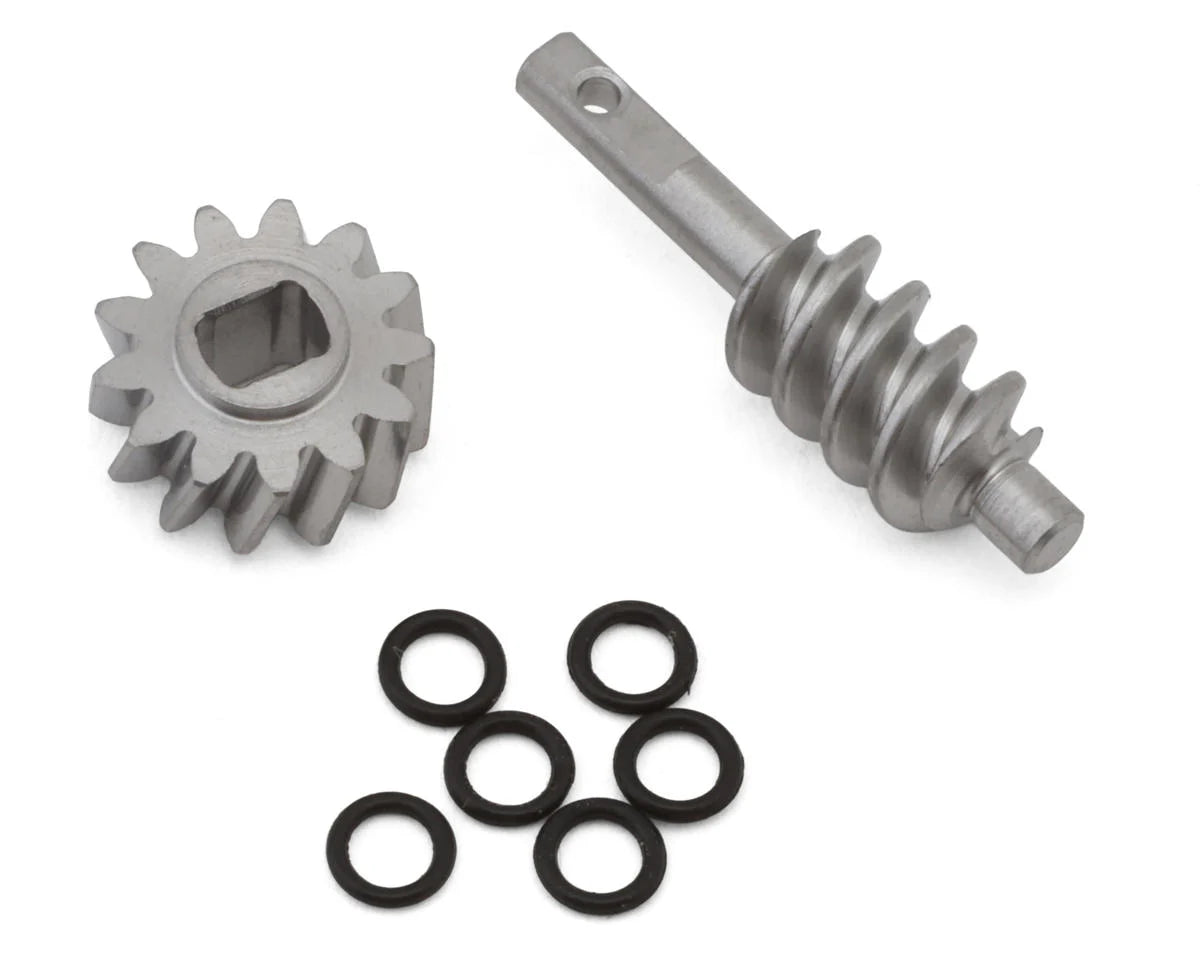 INJORA SCX30-14-13T Axial SCX30 Steel Differential Overdrive Worm Gears Set (2T/13T) (Overdrive 23%)