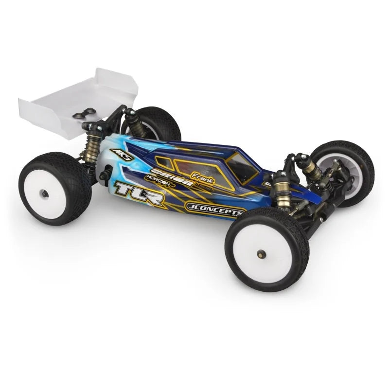 JCONCEPTS 0318 S2 Clear Body with Aero Wing: TLR 22 4.0/5.0 with Stand-Up or Laydown Transmission