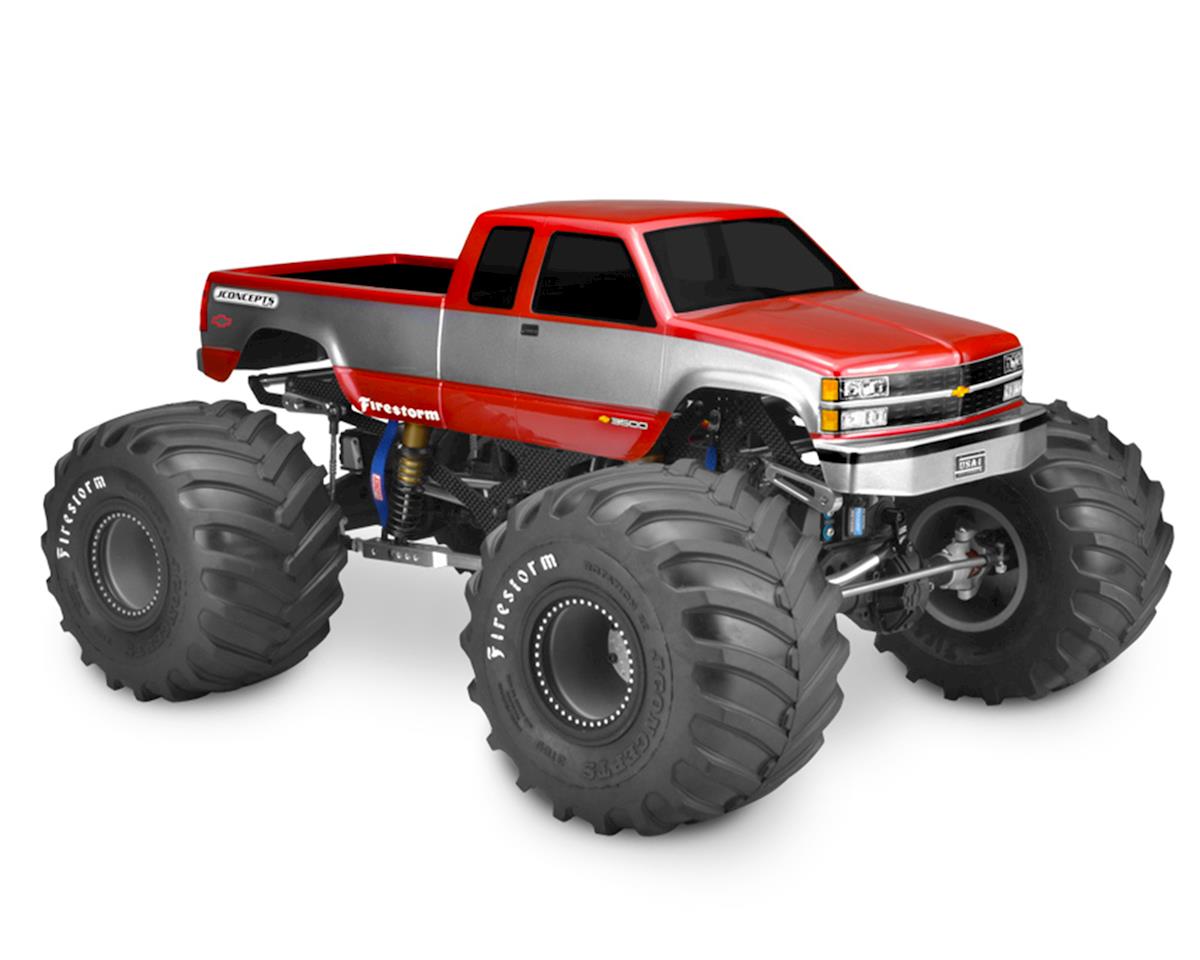 JCONCEPTS 0339 1988 Chevy Silverado Extended Cab Monster Truck Body (Clear)