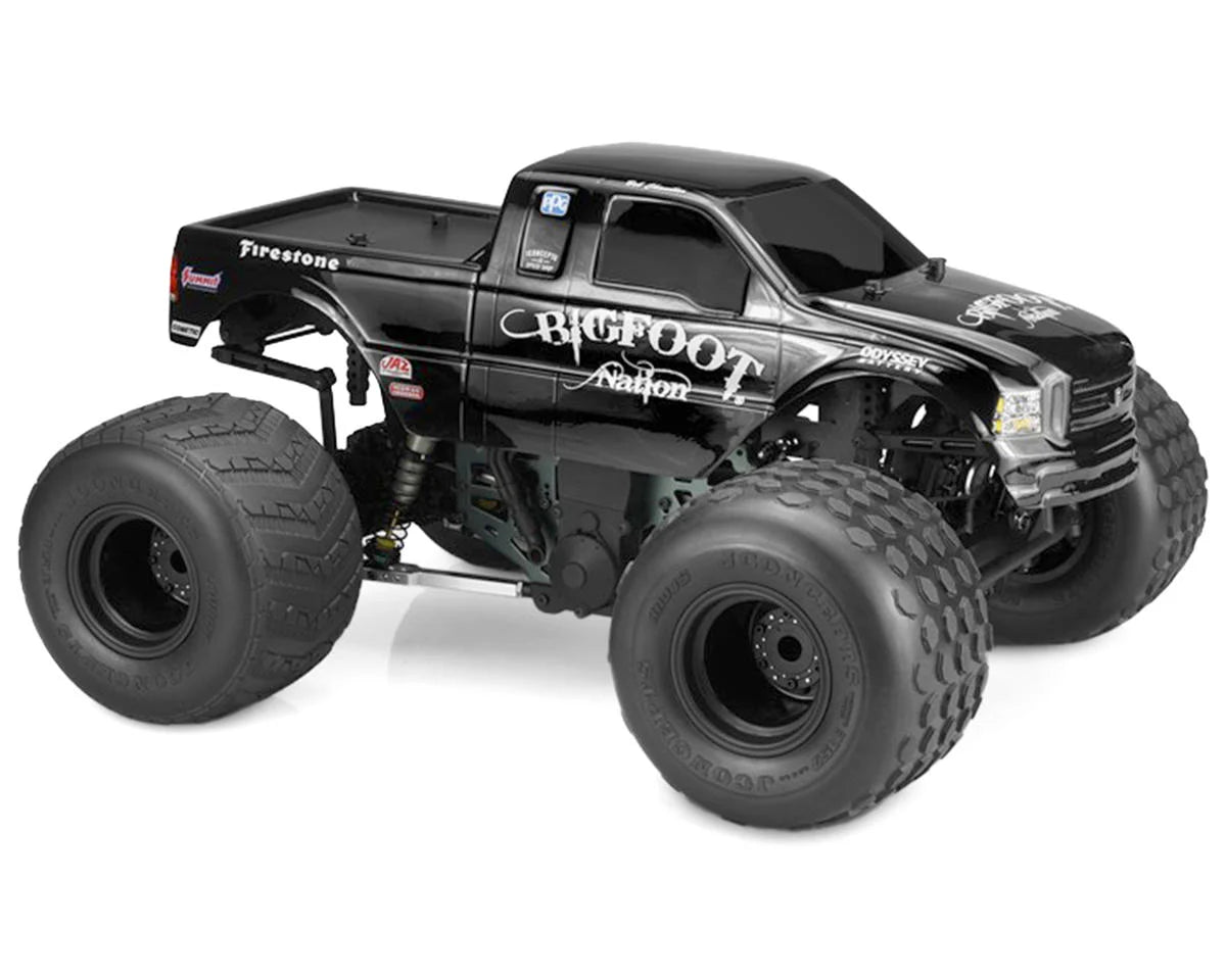JCONCEPTS 0370BFN 2005 Ford F-250 "BIGFOOT" Tribute Monster Truck Body (Clear)