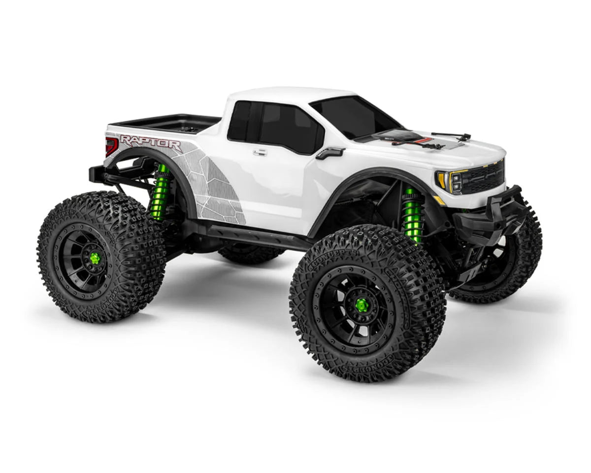 JCONCEPTS 0460 2023 Ford Raptor Monster Truck Pre-Trimmed Body for Traxxas® X-Maxx® (Clear)