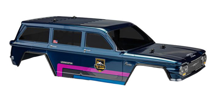 JCONCEPTS 0480 1961 Corvair Lakewood, 12.3" Wheelbase, Fits TRX-4 Sport, Enduro, Axial, Vanquish 12.3", Clear