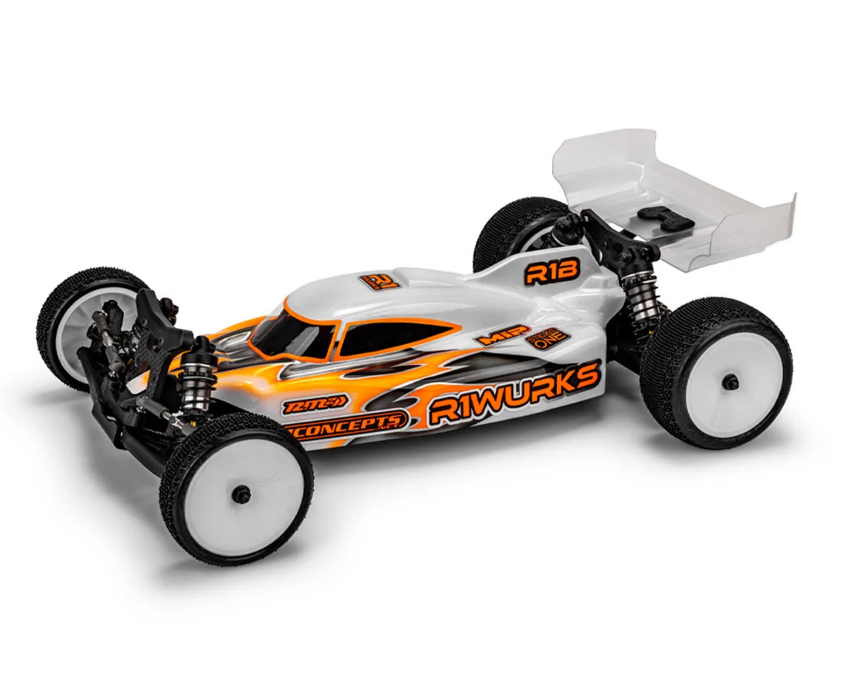 JCONCEPTS 0757 R1 R1B Mark 1 "Striker" 2WD Buggy Body w/6.5" Aero Wing (Clear)