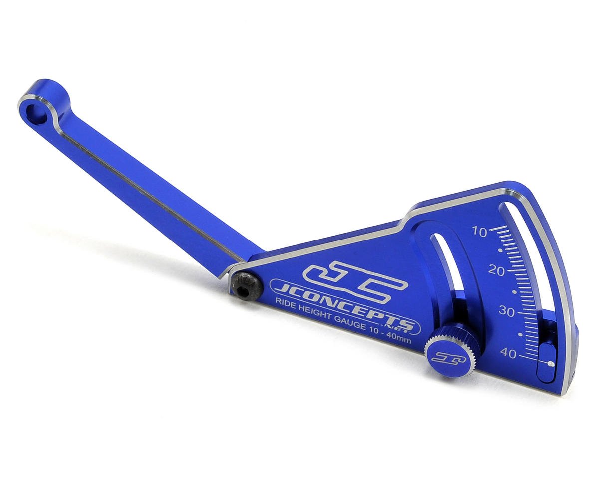 JCONCEPTS 2282-1 Aluminum Ride Height Gauge (10-40mm) (Blue)