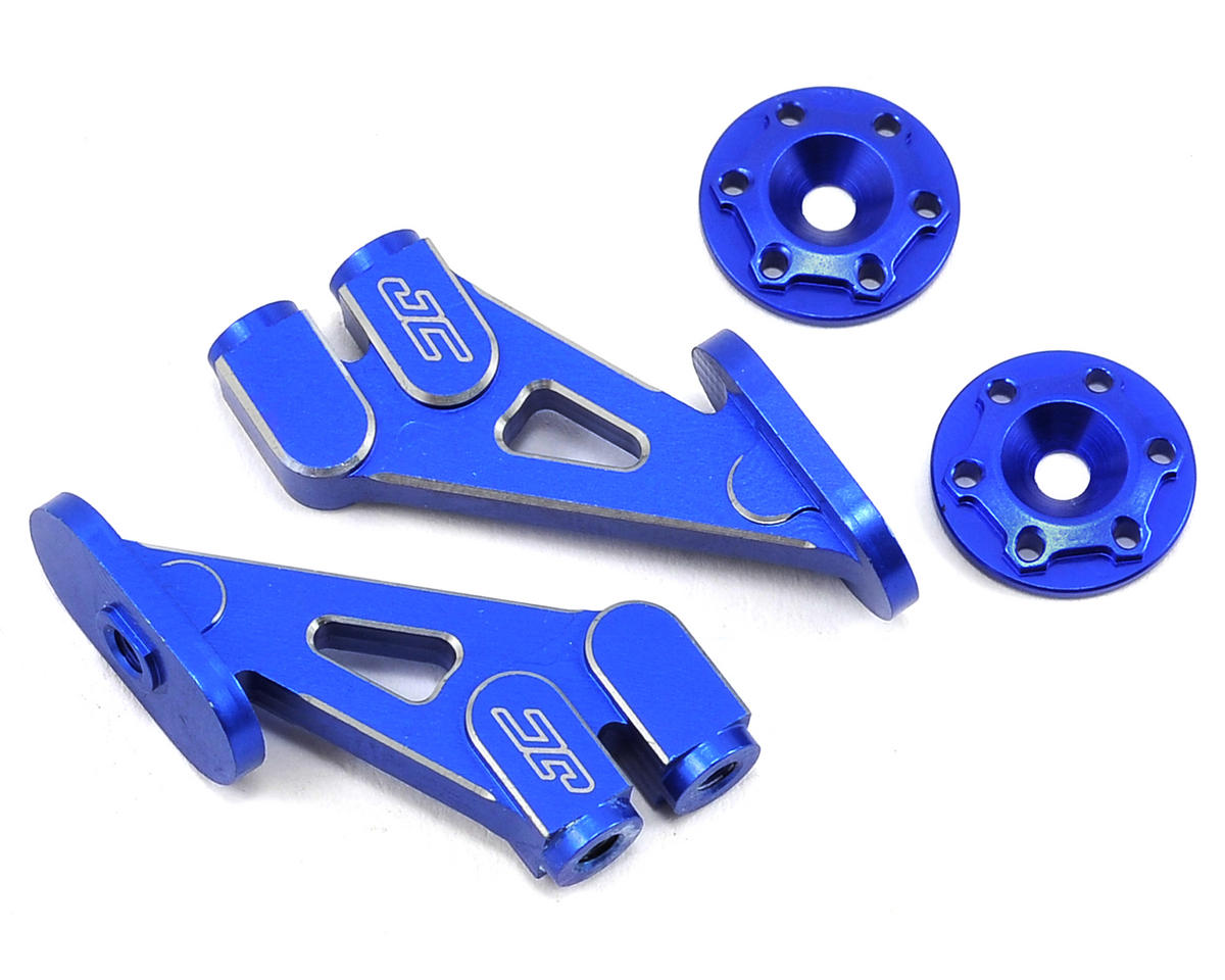 JCONCEPTS 2356-1 Aluminum Wing Mounts Blue RC10B5M
