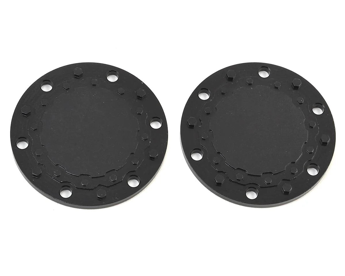 JCONCEPTS 2400 Aluminum Tribute Wheel Planetary Cap (Black) (2)