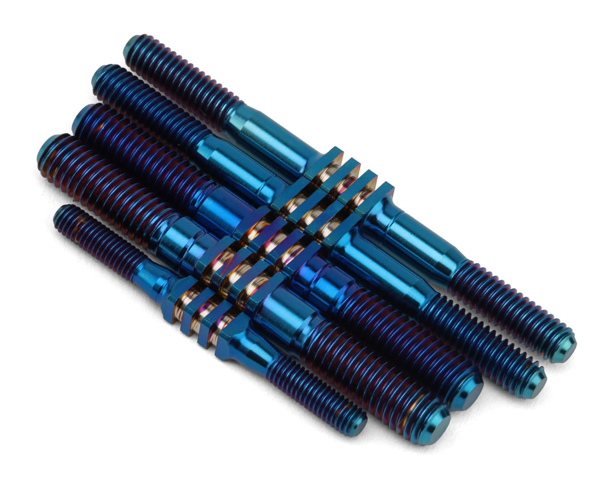 JCONCEPTS 2584-1 Mugen MBX8 Fin Titanium Turnbuckle Set (Blue) (5)