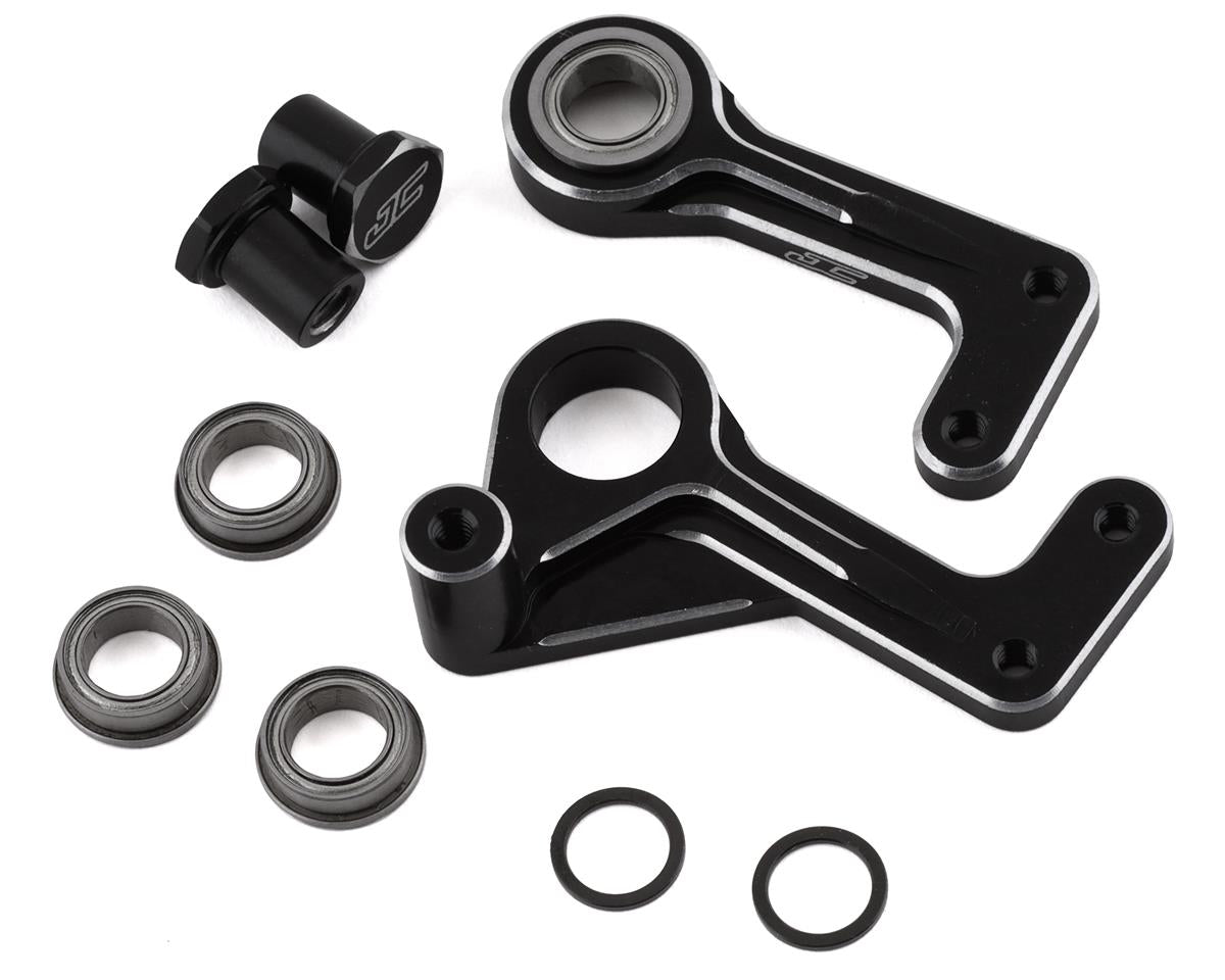 JCONCEPTS 2931-2 RC10T Aluminum Steering Bellcranks (Black)