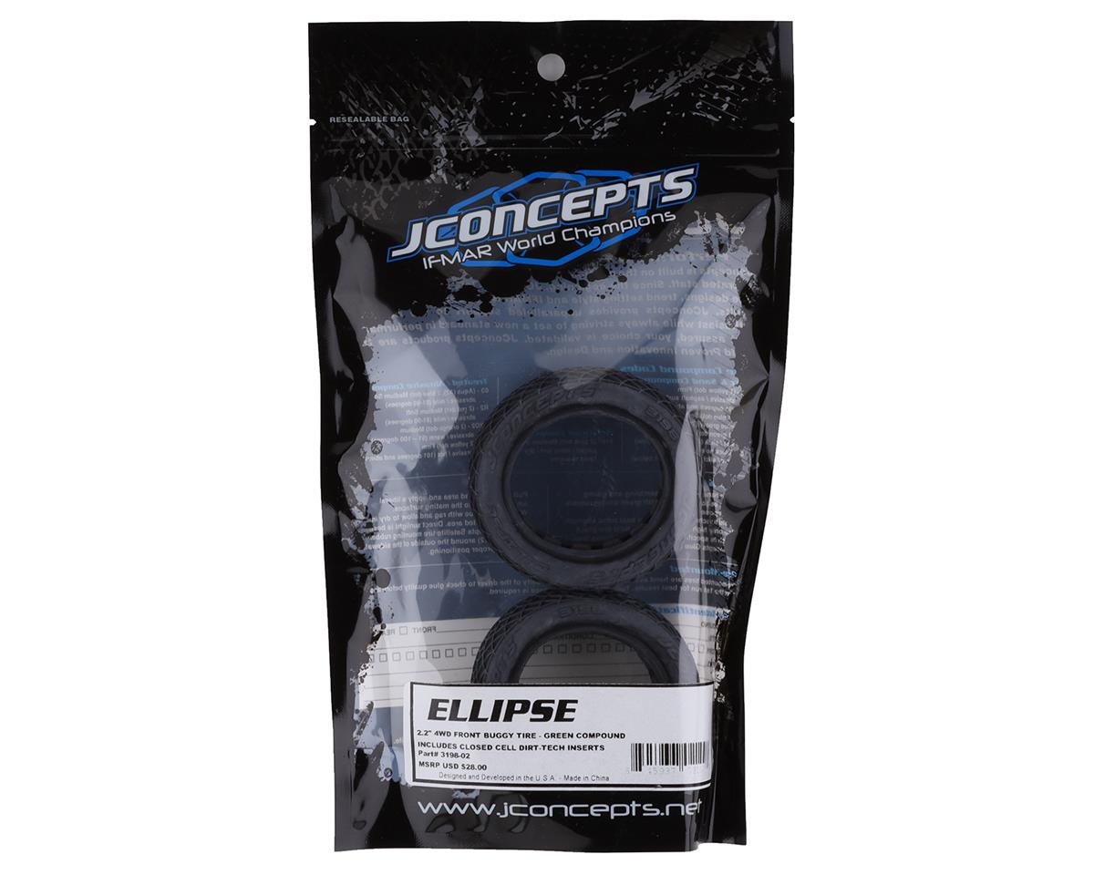 JCONCEPTS 3198-02 Ellipse 2.2" 4WD Front Buggy Tires (2) (Green)