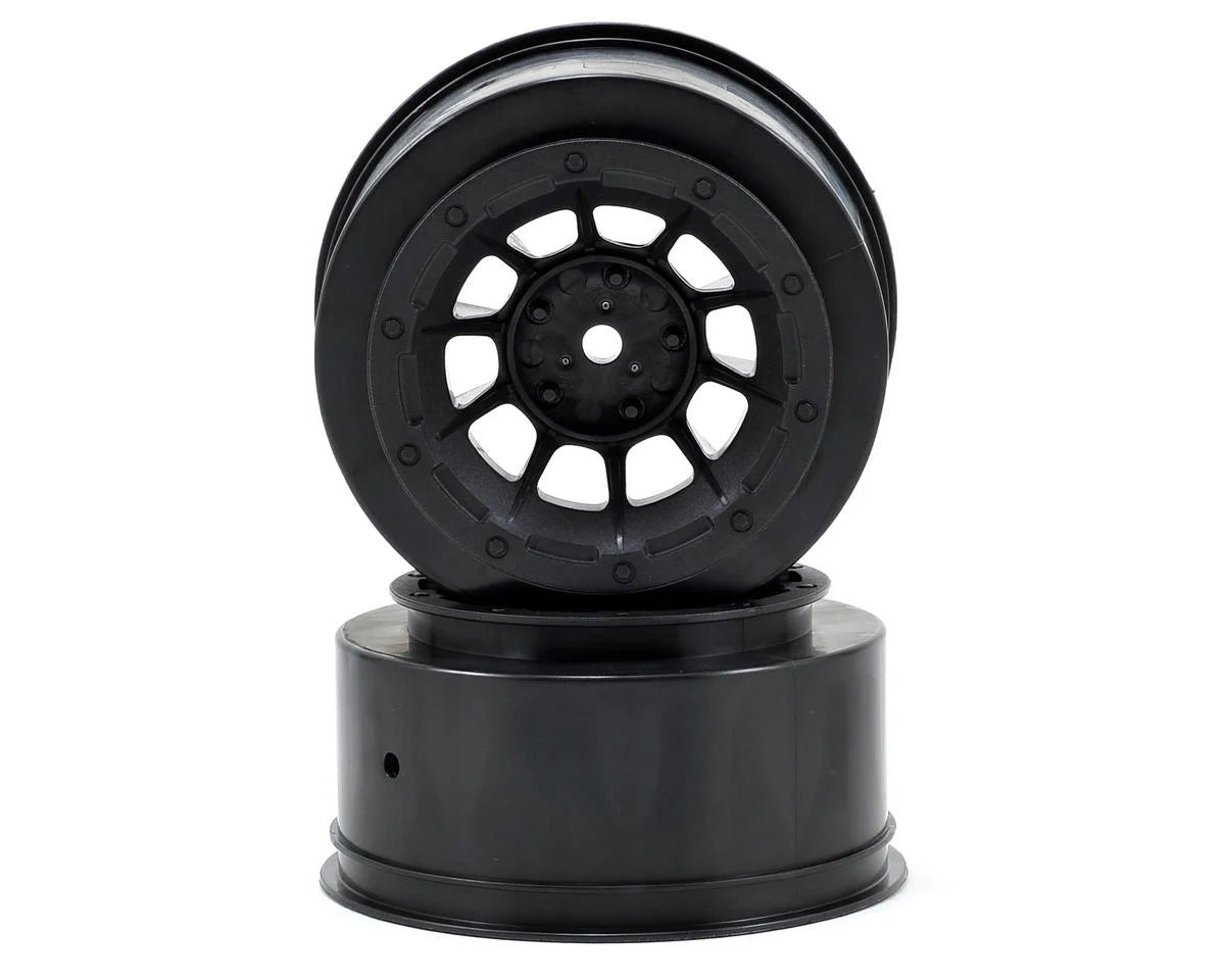 JCONCEPTS 3350B Rear Hazard Wheel Black (2) Slash