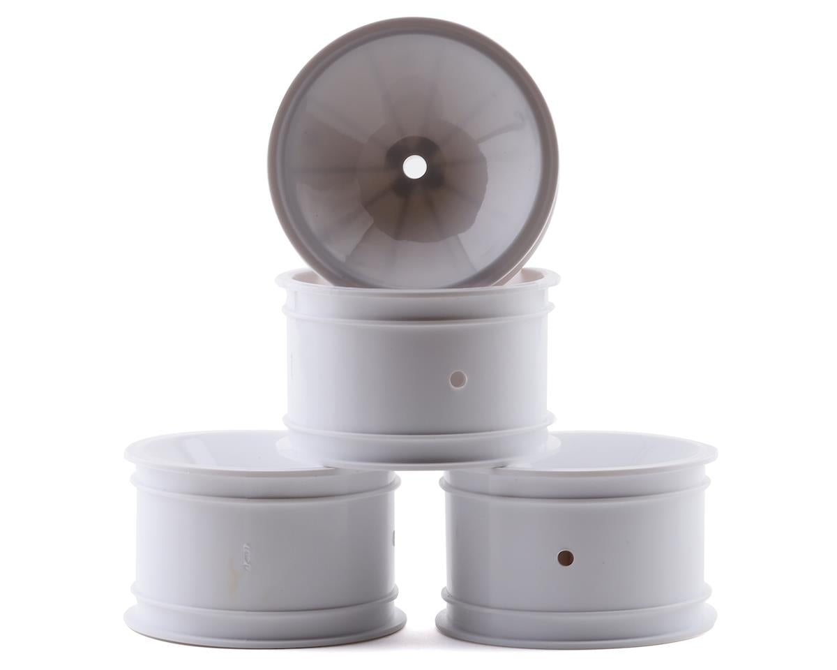 JCONCEPTS 3404W RC10 Mono 2.2 Rear Wheels (White) (4) (+Offset)