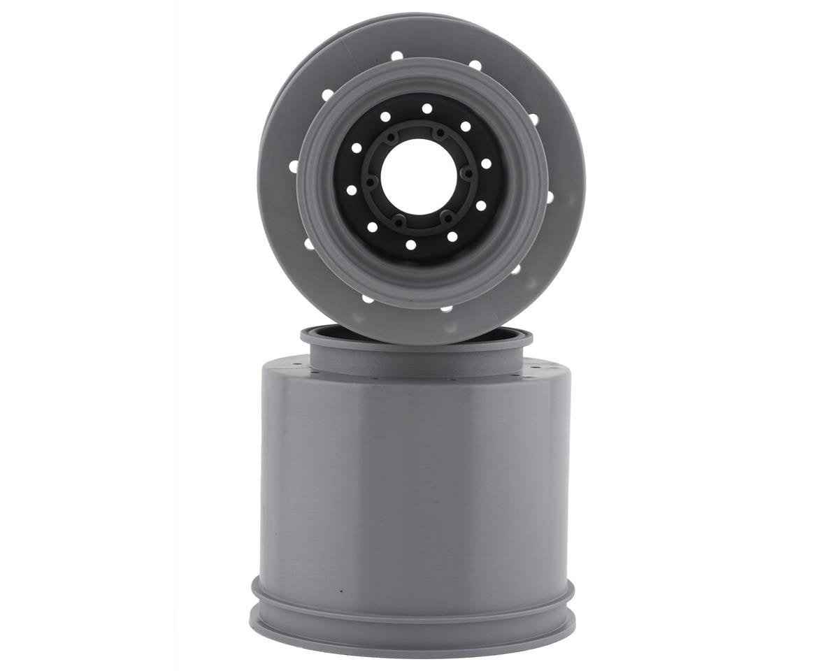 JCONCEPTS 3414S Aggressor 2.6x3.8" Monster Truck Wheel (Silver) (2) w/17mm Hex
