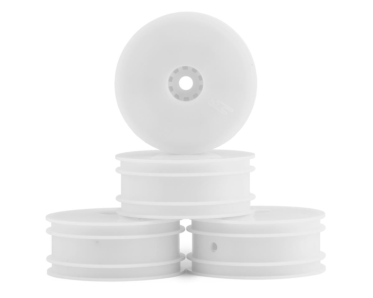 JCONCEPTS 3424W Losi Mini-B Front Mono Wheel Set (White) (4)