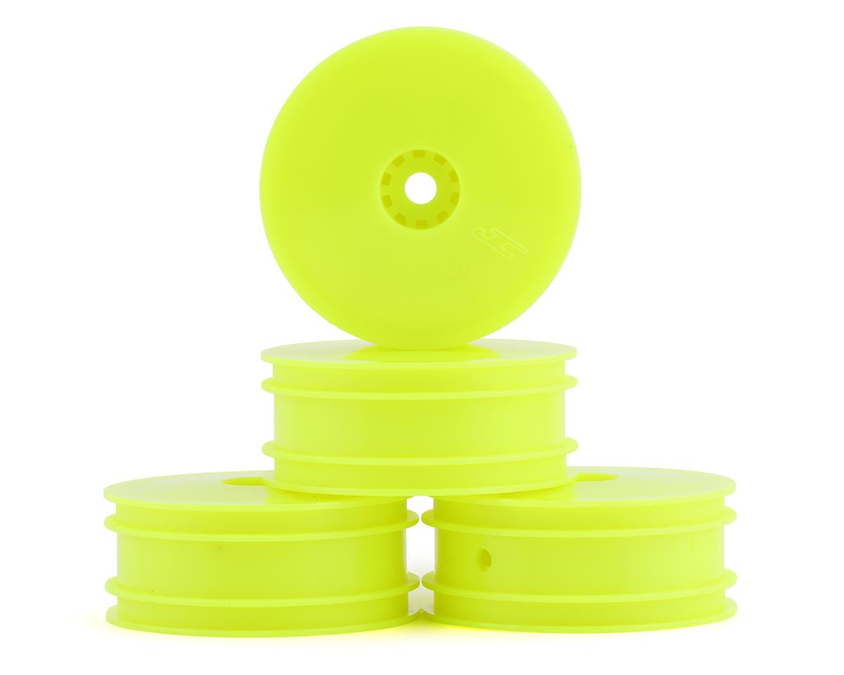 JCONCEPTS 3424Y Losi Mini-B Front Mono Wheel Set (Yellow) (4)