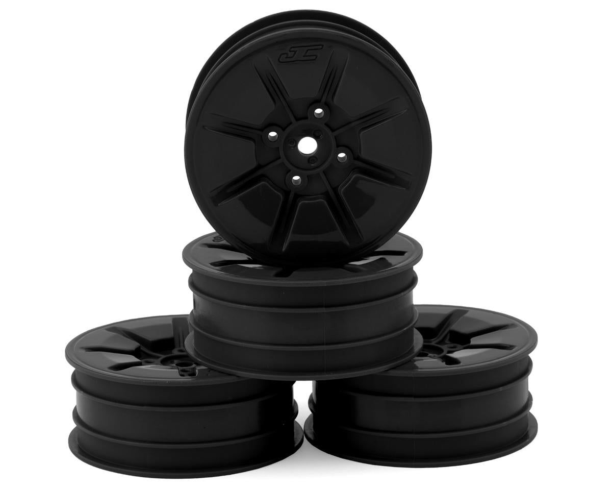 JCONCEPTS 3465B Pioneer 2.2 2WD Front Buggy Wheels (Black) (4) w/12mm Hex