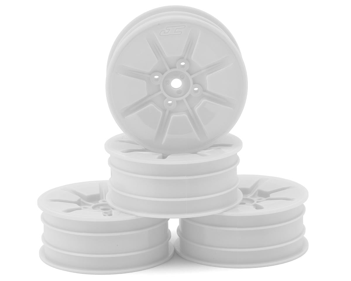 JCONCEPTS 3465W Pioneer 2.2 2WD Front Buggy Wheels (White) (4) w/12mm Hex