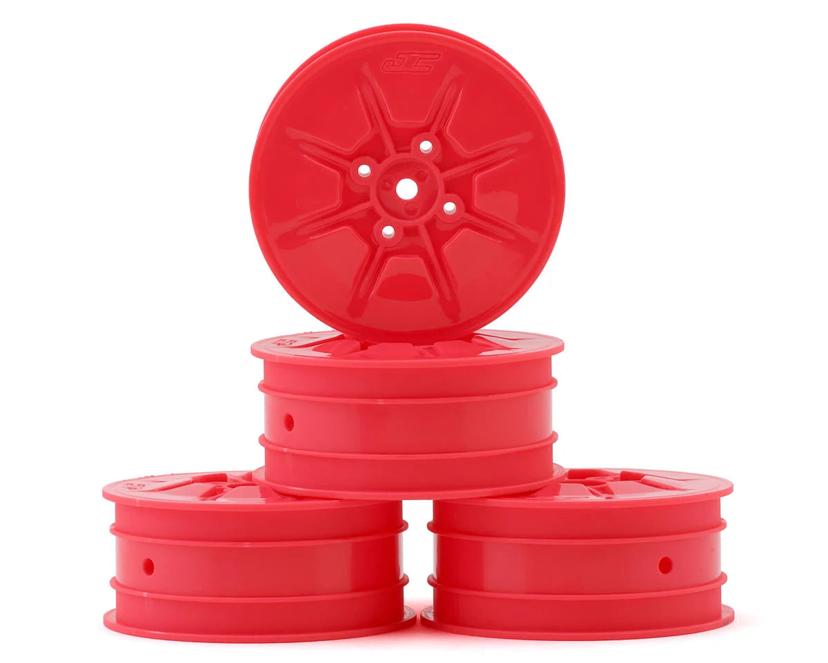 JCONCEPTS 3470P Pioneer 2.2 4WD Front Buggy Wheels (Pink) (4) (22X-4, XB4, B74.1) w/12mm Hex