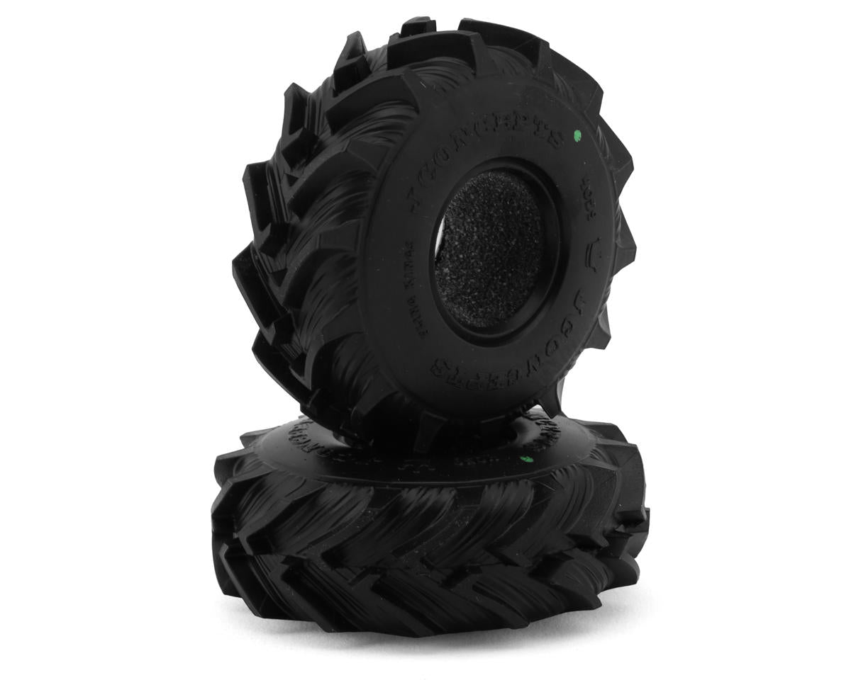 JCONCEPTS 4059-02 Fling Kings 1.0" Micro Crawler Tires (2) (Green)